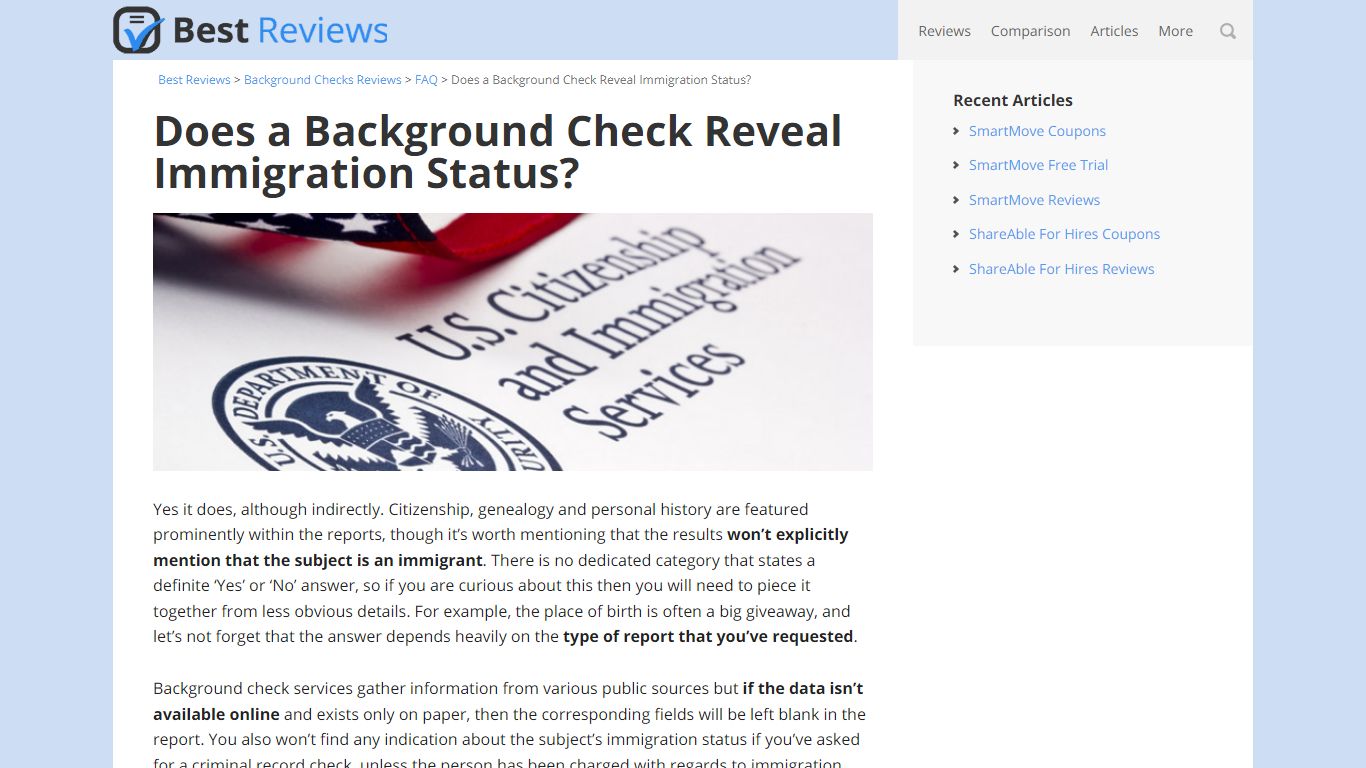 Does a Background Check Reveal Immigration Status?
